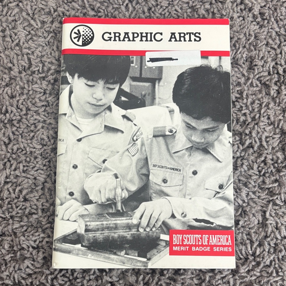 Graphic Arts Boy Scouts Manual - Red & Black Cover